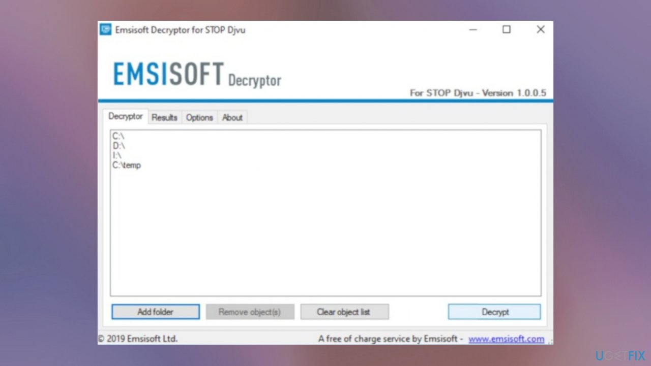 Emsisoft tool